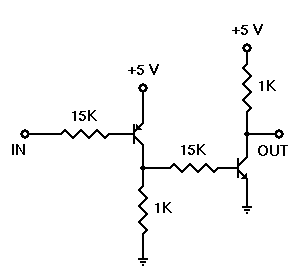 Output level shifter for Schmitt Trigger